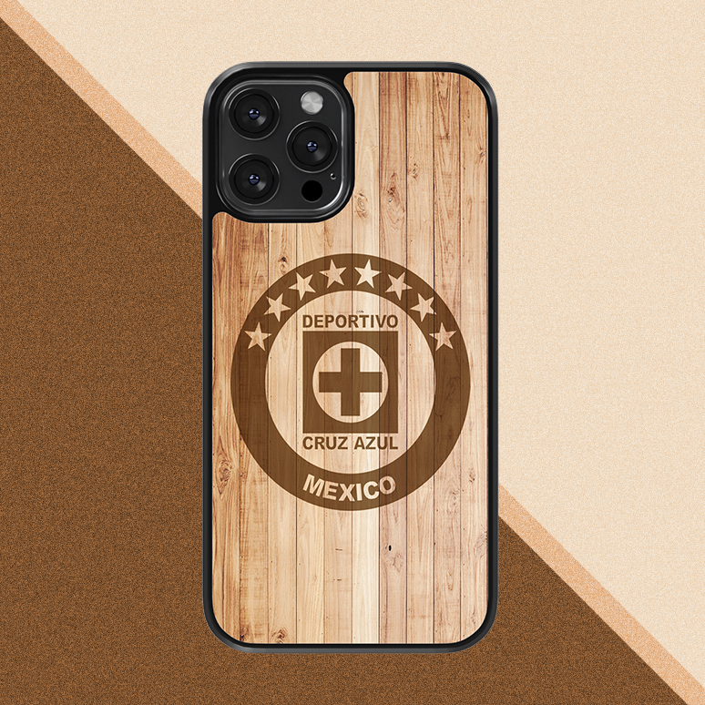 Cruz Azul escudo wood