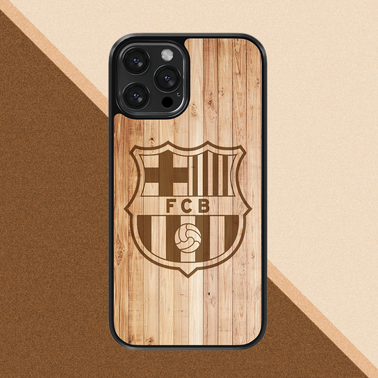 Barcelona escudo wood