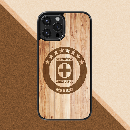 Cruz Azul escudo wood